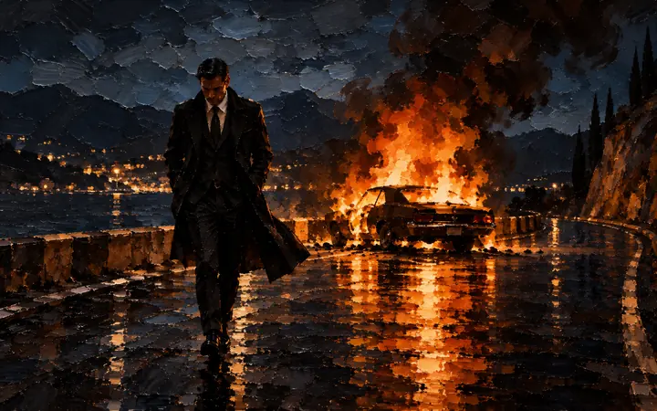 Walk Away: Never look back at the fire.